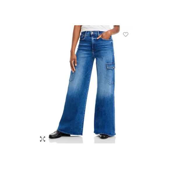 Mother Women's Opposites Attract The Undercover Cargo Sneak Jeans Size 29 NWT - Picture 3 of 12